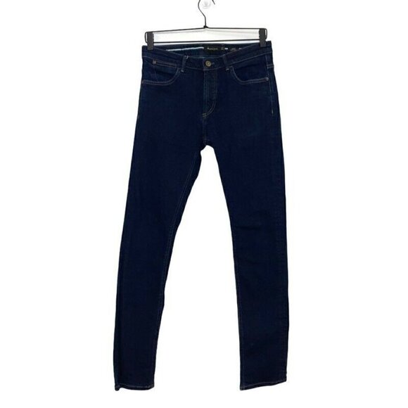 Massimo Dutti Slim Skinny Jeans Blue Dark 31 - Picture 1 of 7